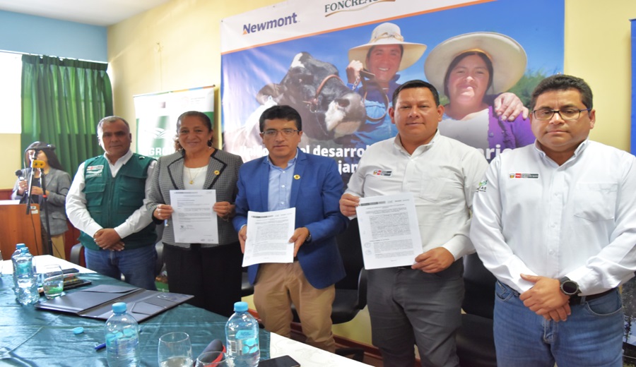 Newmont Foncreagro y AGROIDEAS formalizaron alianza para promover el desarrollo agropecuario en Cajamarca