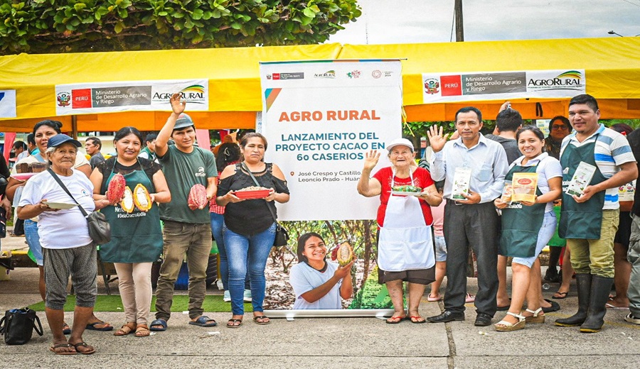 Huánuco Lanzan proyecto que mejorará y ampliará el servicio de apoyo a 2400 productores cacaoteros