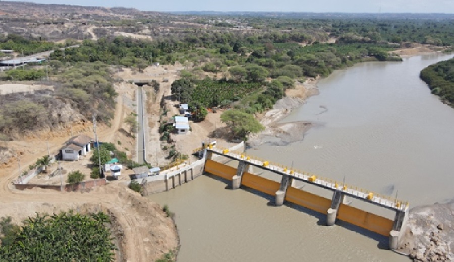 Gobierno ultima detalles para entregar la bocatoma y canal La Peña en Tumbes