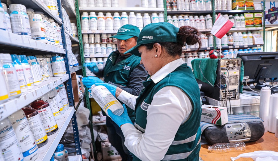 SENASA intensifica inspecciones inopinadas al comercio ilegal de plaguicidas