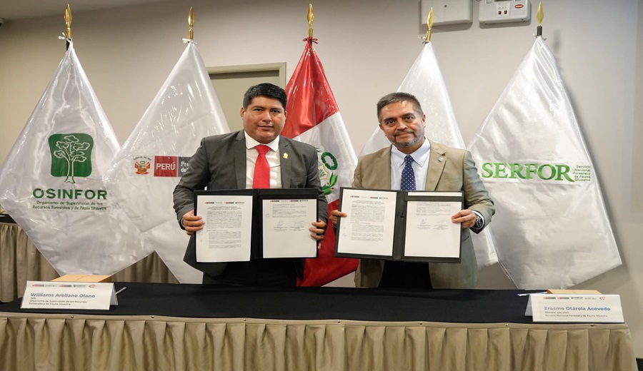 SERFOR y OSINFOR suscriben adenda de convenio para seguir impulsando el sector forestal y de fauna silvestre legal