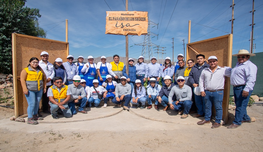 ISA ENERGIA inaugura biohuerto en Arequipa reafirmando su compromiso con la sostenibilidad